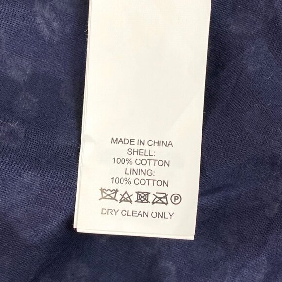 KATE SPADE SHORE NAVY WHITE EYELET A-LINE MIDI BELTED RUFFLE DRESS - 4 - Picture 11 of 11